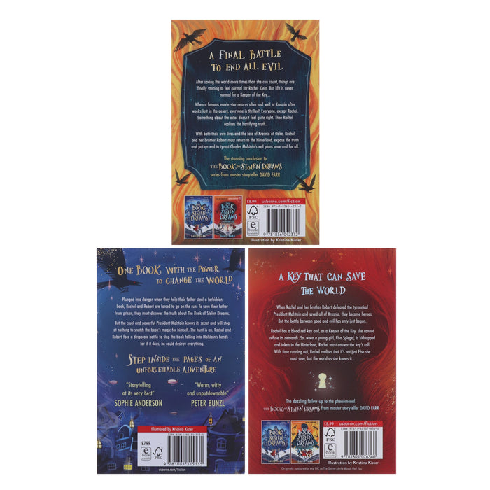The Stolen Dreams Adventures By David Farr 3 Books Collection Set - Ages 9-12 - Paperback 9-14 Usborne Publishing Ltd