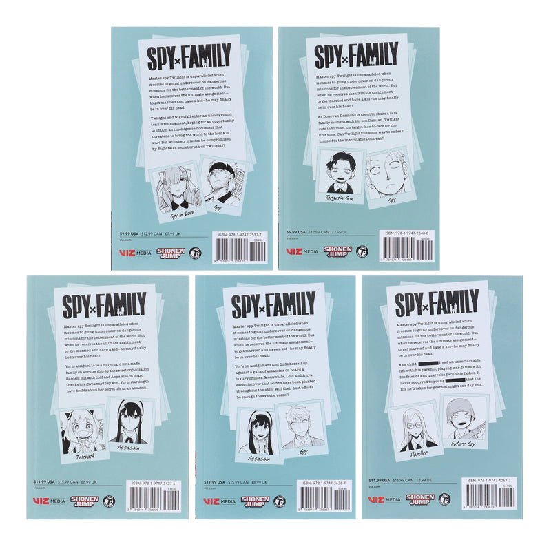 Spy x Family Series (Book 6-10) by Tatsuya Endo 5 Books Collection Set - Ages 13+ - Paperback Graphic Novels Viz Media, Subs. of Shogakukan Inc