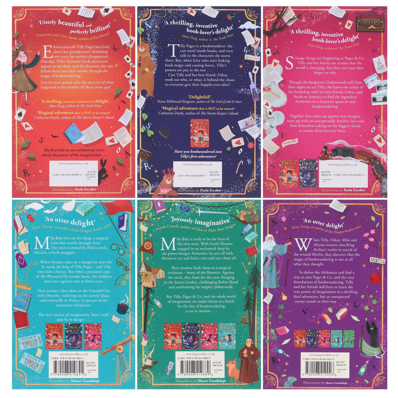 Pages & Co Series by Anna James 6 Books Collection Set - Age 9-14 - Paperback 9-14 HarperCollins Publishers