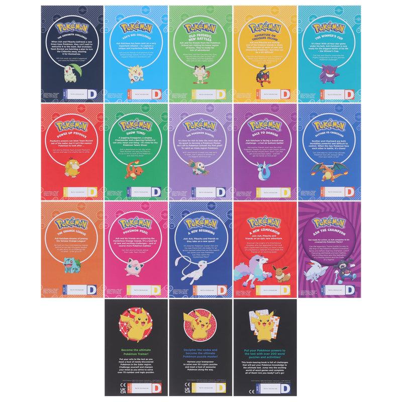 Pokemon Mega Collection 18 Books Box Set - Ages 5-8 - Paperback 5-7 HarperCollins Publishers