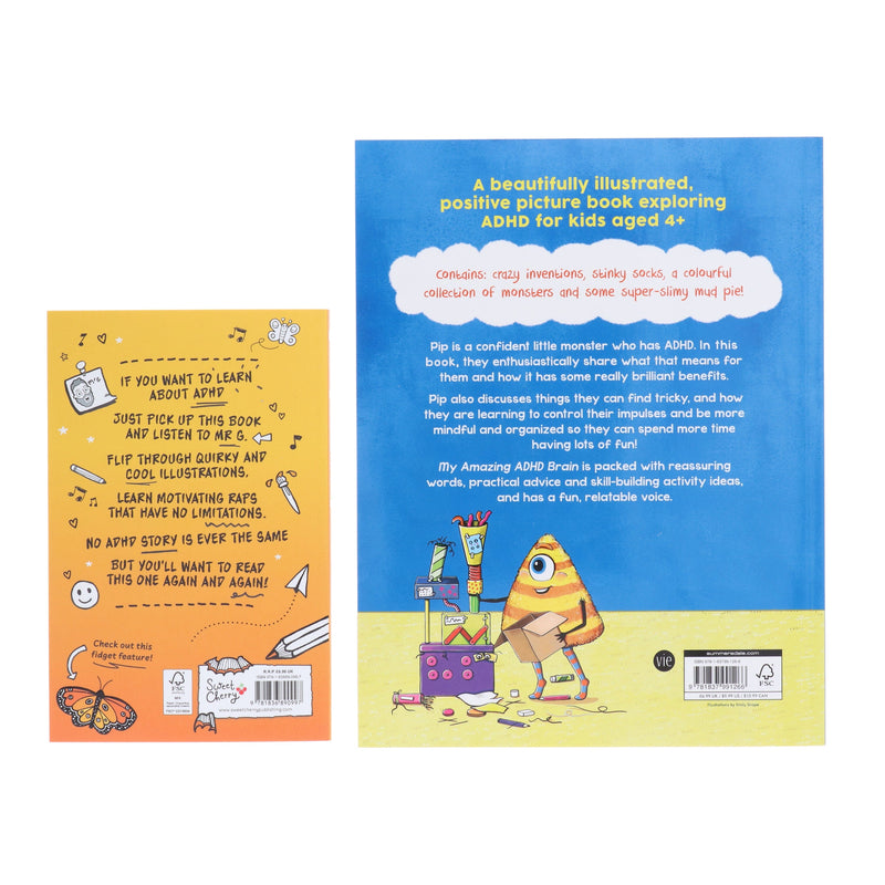 My Amazing ADHD Brain & ADHD: Rapped Up! 2 Books Collection Set by Emily Snape & Jamie Gilbert - Ages 4+ - Paperback 5-7 Various