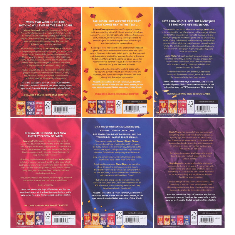 Boys of Tommen Series By Chloe Walsh 6 Books Collection Set - Fiction - Paperback Fiction Hachette