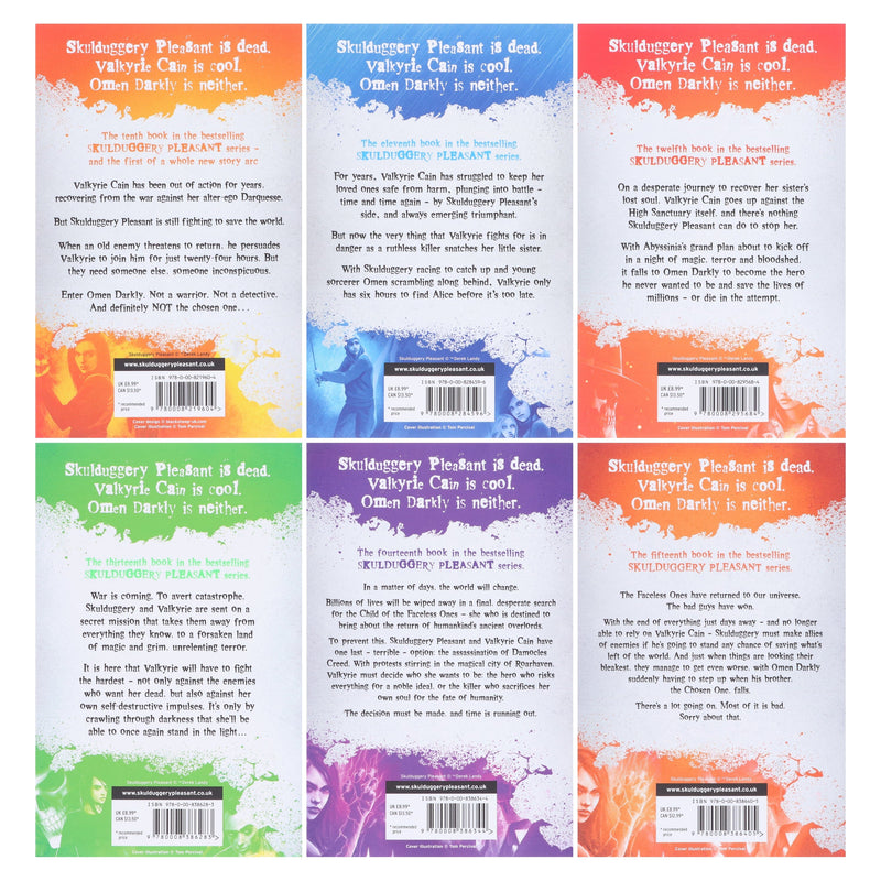 Skulduggery Pleasant Series (Book 10-15) by Derek Landy 6 Books Collection Set - Ages 11-14 - Paperback 9-14 HarperCollins Publishers