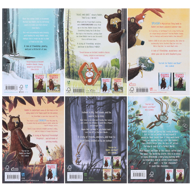 Rabbit and Bear Series By Julian Gough & Jim Field 6 Books Collection Set - Ages 5-8 - Paperback 7-9 Hachette