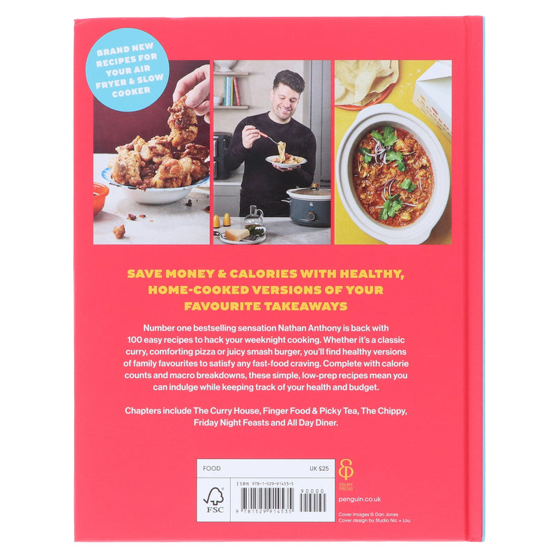 Bored of Lunch: Healthy Fakeaways: Calorie-Counted Air Fryer & Slow Cooker Recipes by Nathan Anthony - Non Fiction - Hardback Non-Fiction Ebury Publishing
