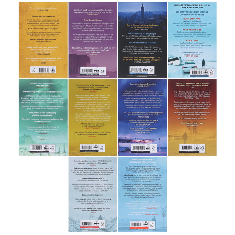 Jack Reacher by Lee Child: Books 11-20 Collection Set - Fiction - Paperback Fiction Penguin Random House