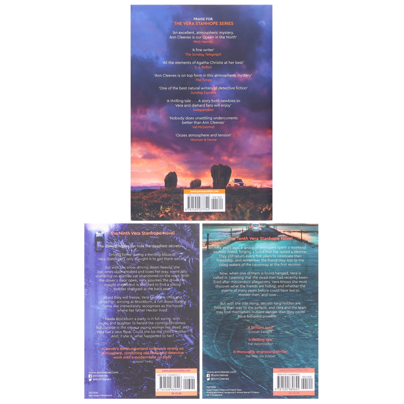 The Vera Stanhope Series (Book 8-11) by Ann Cleeves: 3 Books Collection Set - Fiction - Paperback/Hardback Fiction Pan Macmillan
