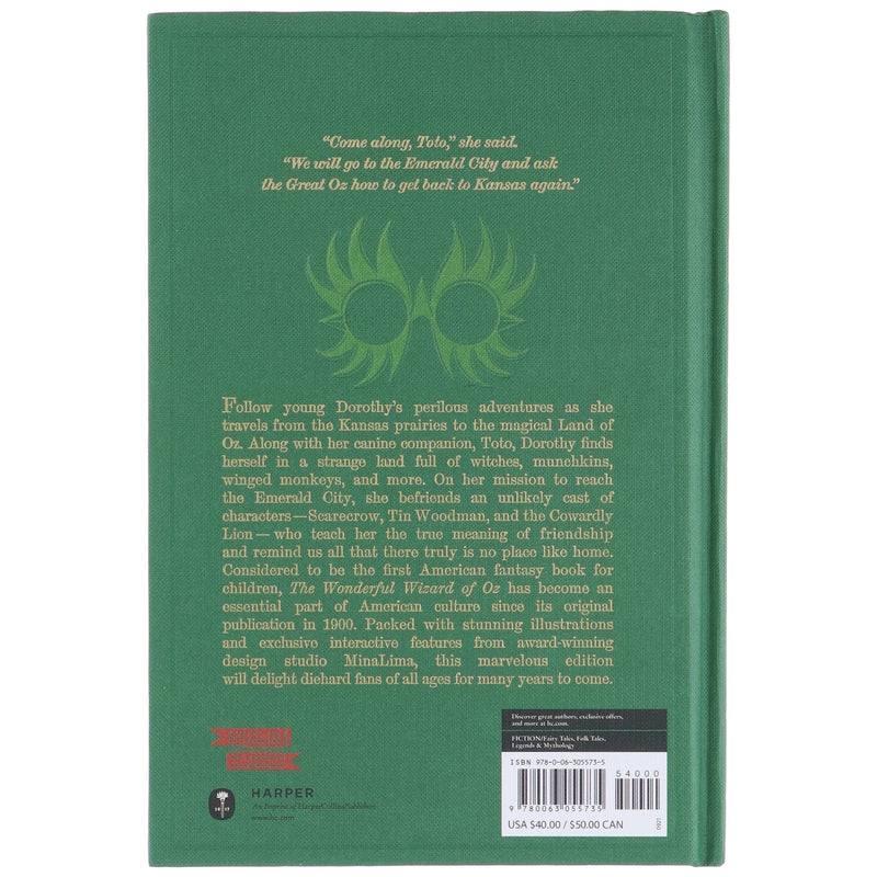 The Wonderful Wizard of Oz Interactive (MinaLima Edition) by L. Frank Baum - Fiction - Hardback (Illustrated with Interactive Elements) Fiction HarperCollins Publishers