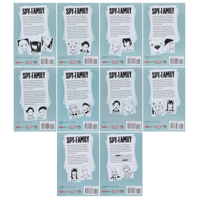 Spy x Family Series by Tatsuya Endo 10 Books Collection Set (Vol 1-10) - Ages 13+ - Paperback Graphic Novels Viz Media, Subs. of Shogakukan Inc