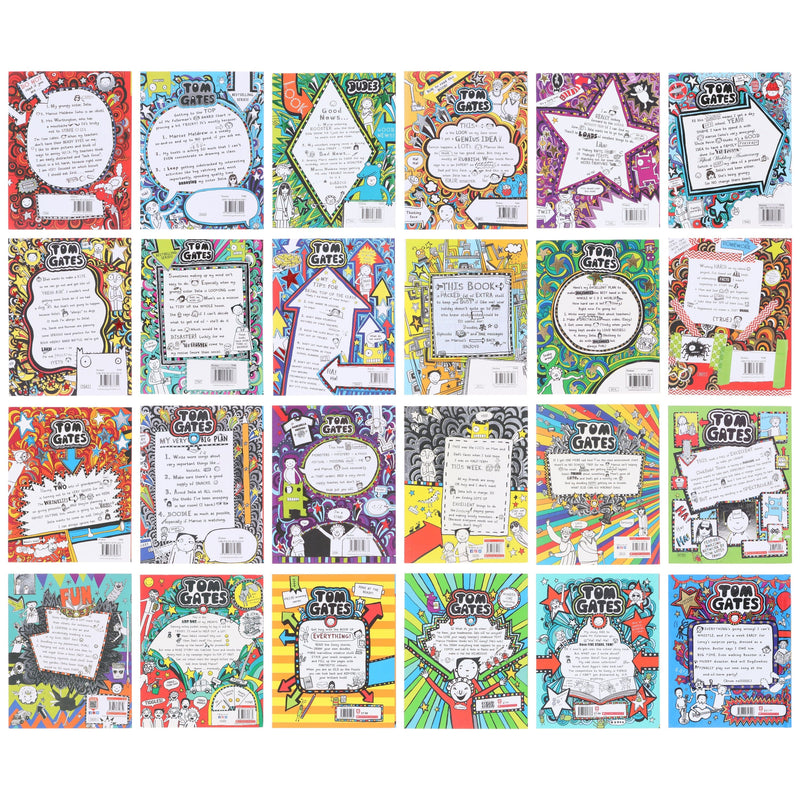 Tom Gates by Liz Pichon: Books 1-24 Collection Set - Age 7-14 - Paperback/Hardback 7-9 Scholastic