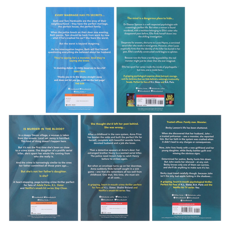 The Serial Killer Series By Alice Hunter 5 Books Collection Set - Fiction - Paperback Fiction HarperCollins Publishers