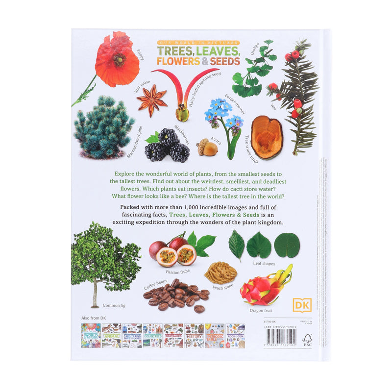 Our World in Pictures: Trees, Leaves, Flowers & Seeds: A visual encyclopedia of the plant kingdom by DK - Non Fiction - Hardback 9-14 DK Children