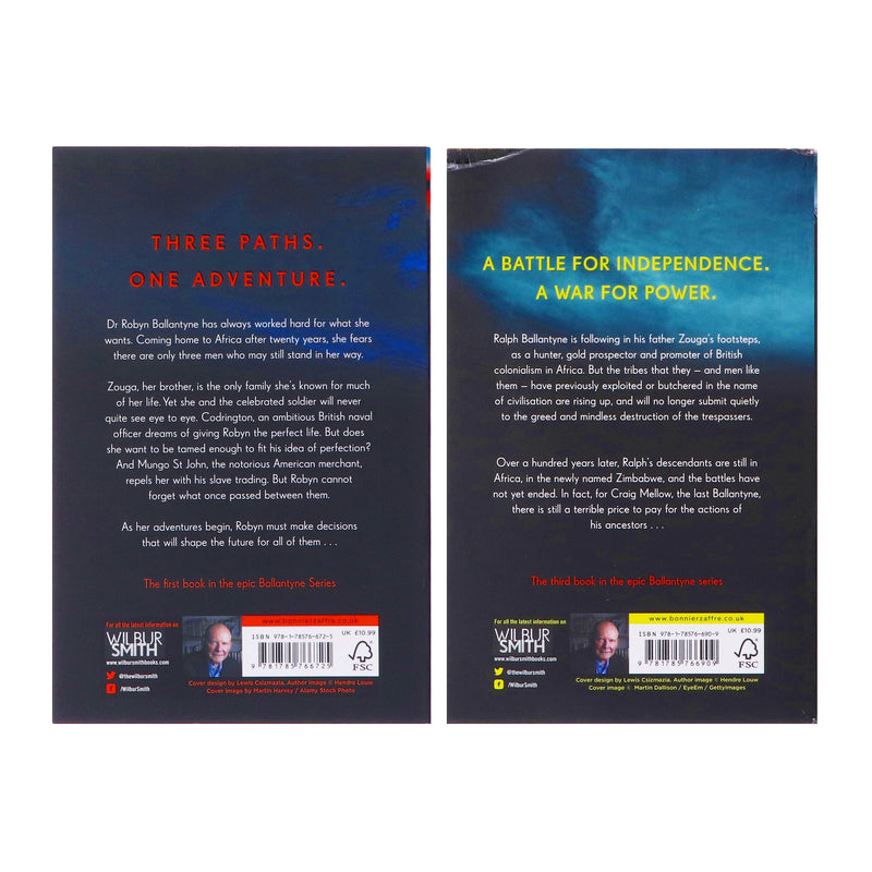 The Ballantyne Series By Wilbur Smith 2 Books Collection Set - Fiction - Paperback Fiction Bonnier Books Ltd