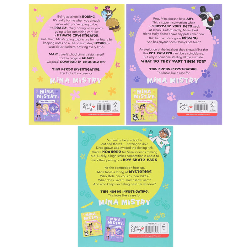 Mina Mistry Sort Of Investigates Series 3 Books Collection Set By Angie Lake - Ages 7-9 - Paperback 7-9 Sweet Cherry Publishing