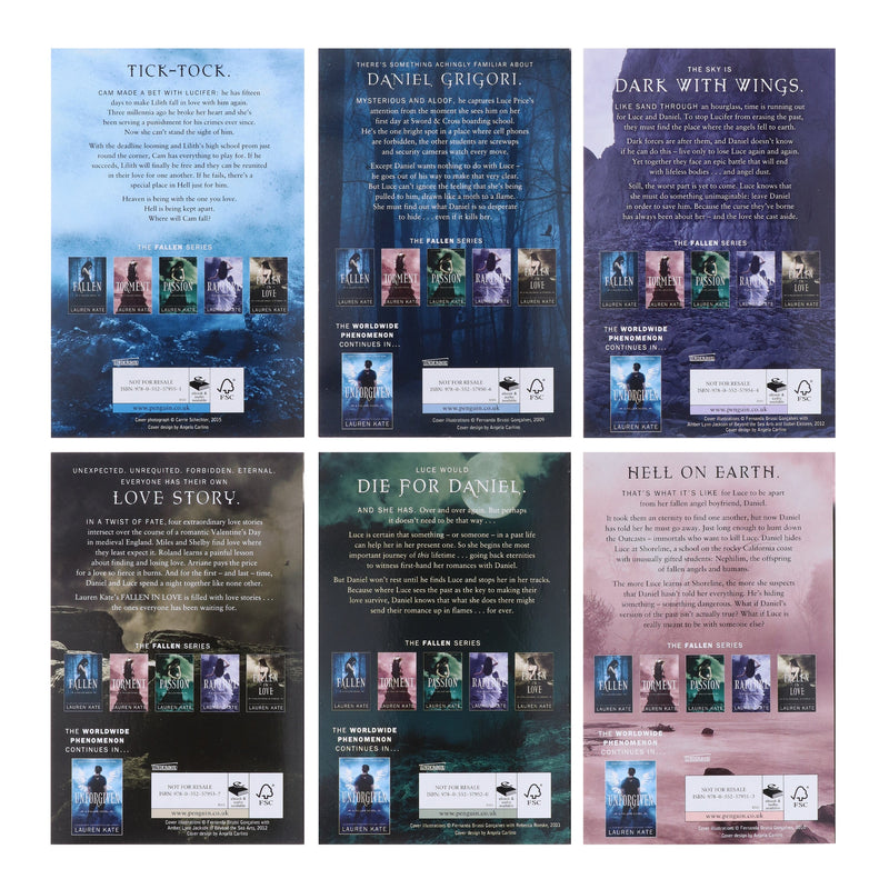 Fallen Series by Lauren Kate 6 Books Collection Set - Fiction - Paperback Young Adult Penguin Random House