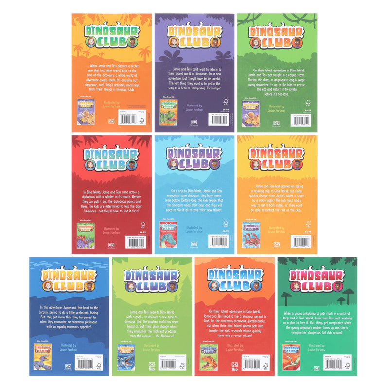 Dinosaur Club Series by Rex Stone (Book 1-10) Collection 10 Books Set - Age 5-7 - Paperback 5-7 DK Children
