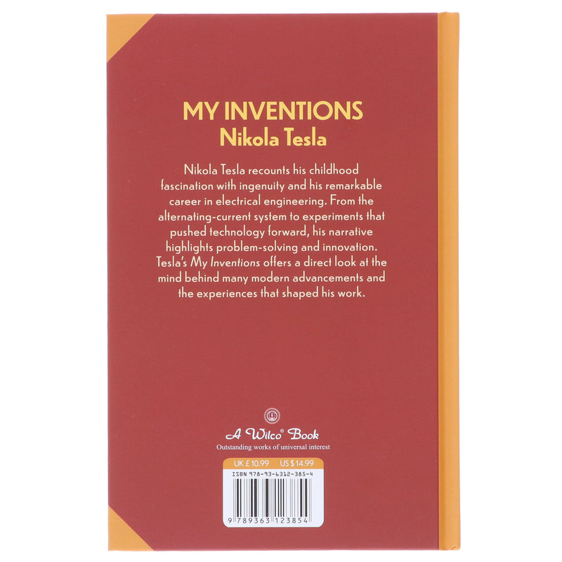 My Inventions by Nikola Tesla - Non Fiction - Sprayed Edges Hardback Non-Fiction Wilco Books