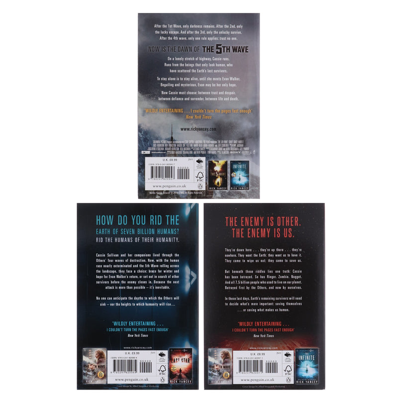 The 5th Wave Series by Rick Yancey 3 Book Collection Set - Ages 12+ - Paperback Young Adult Penguin Random House