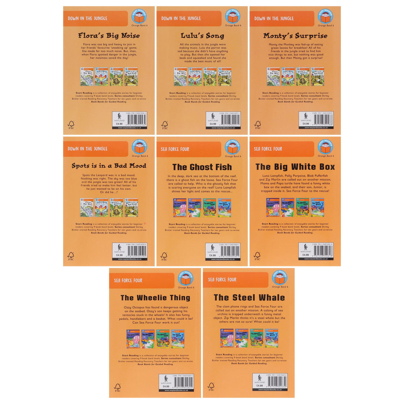 Start Reading 52 Books Collection Box Set Level 1 to 9 - Ages 5-7 - Pa ...