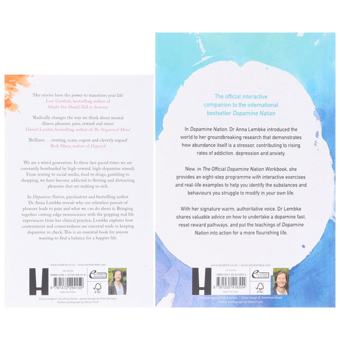 Dopamine Nation & The Official Dopamine Nation Workbook by Dr Anna Lembke 2 Books Collection Set - Non Fiction - Paperback Non-Fiction Hachette