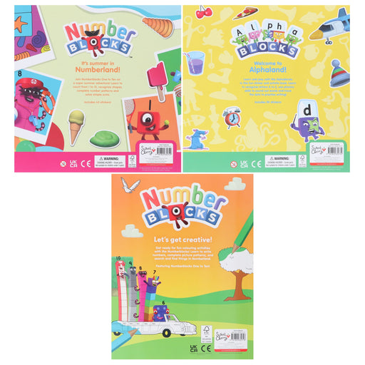 Numberblocks Colouring Fun & Sticker Activity Book Collection 3 Books Set - Ages 3+ - Paperback 0-5 Sweet Cherry Publishing