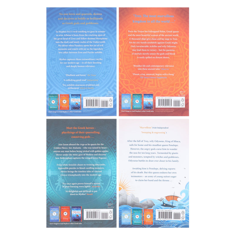 Greek Myths Series By Stephen Fry 4 Books Collection Set - Fiction - Paperback Fiction Penguin Random House