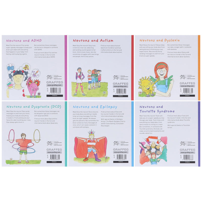 The Neurons Series by Marielle Bayliss Illustrated 6 Books Collection Set - Ages 3-7 - Paperback 3-5 Graffeg Limited