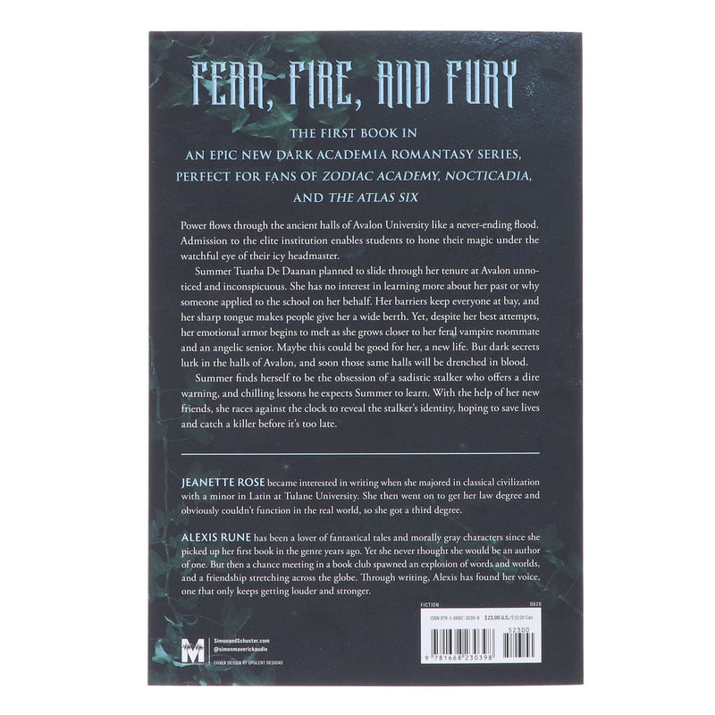 Blood & Betrayals by Jeanette Rose & Alexis Rune (Avalon University, Book One) - Fiction - Sprayed Edges - Paperback Fiction Simon And Schuster
