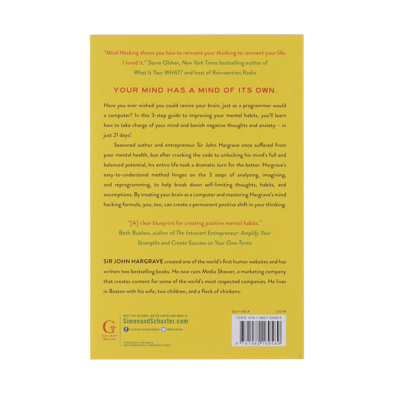 Mind Hacking: How to Change Your Mind for Good in 21 Days by Sir John Hargrave - Non Fiction - Paperback Non-Fiction Simon & Schuster