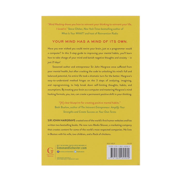 Mind Hacking: How to Change Your Mind for Good in 21 Days by Sir John Hargrave - Non Fiction - Paperback Non-Fiction Simon & Schuster