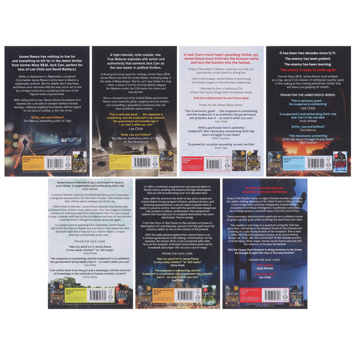 James Reece Series 7 Books Collection Set By Jack Carr - Fiction - Paperback Fiction Simon & Schuster