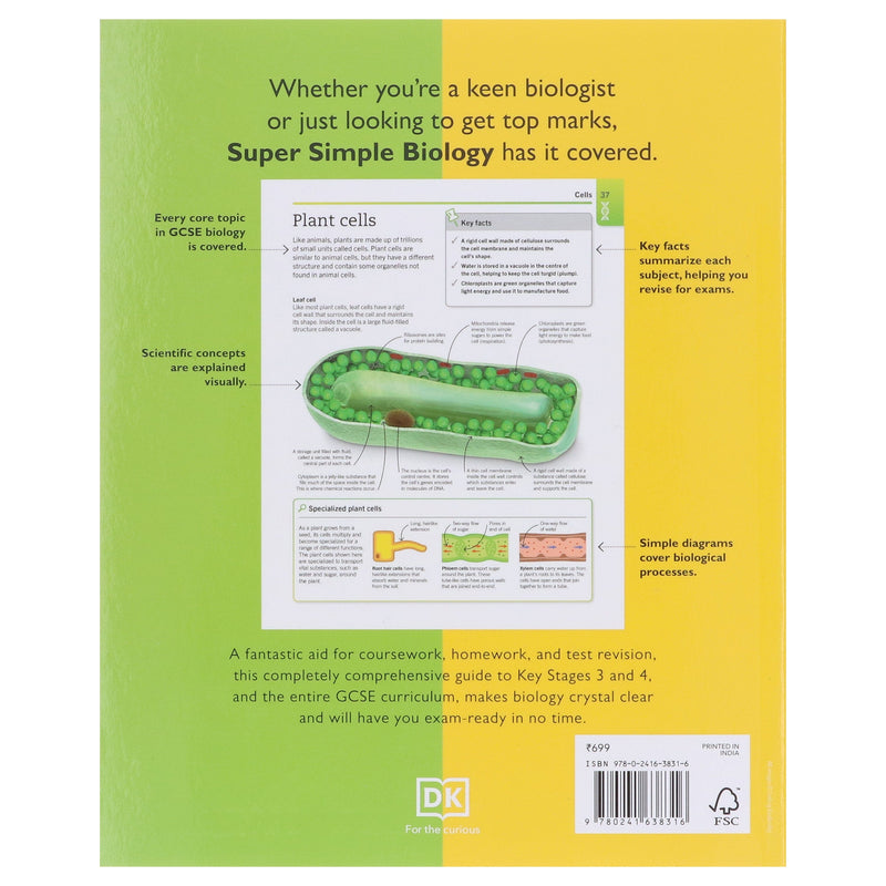 Super Simple: Biology: The Ultimate Bitesize Study Guide By DK - Non Fiction - Paperback Non-Fiction DK