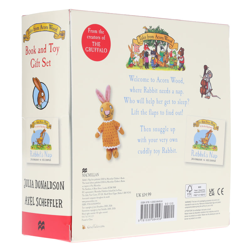 Tales from Acorn Wood: Rabbit's Nap Book and Toy Gift Set: A rhyming lift-the-flap board book and cute cuddly toy - Ages 1-5 - Paperback