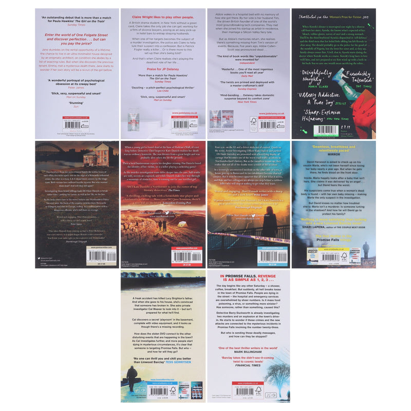 Dark Thriller & Suspense Bundle 10 Books Collection Set - Fiction - Paperback Fiction Various