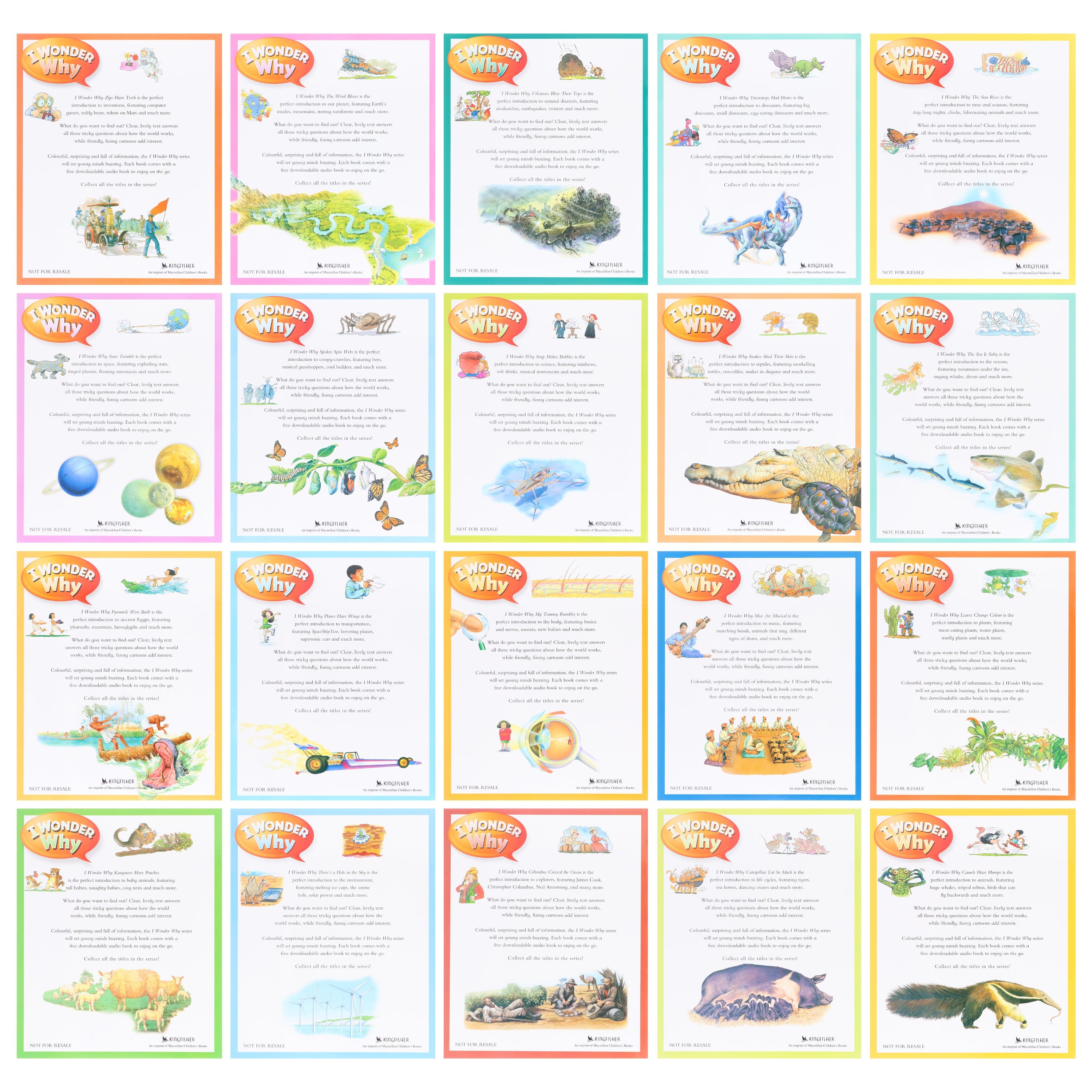 I Wonder Why: Ultimate Collection 20 Books Box Set - Ages 7+