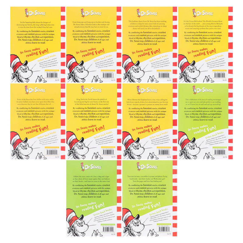 Dr. Seuss Childrens Collection 10 Books Set - Age 3+ - Paperback 3-5 HarperCollins Publishers