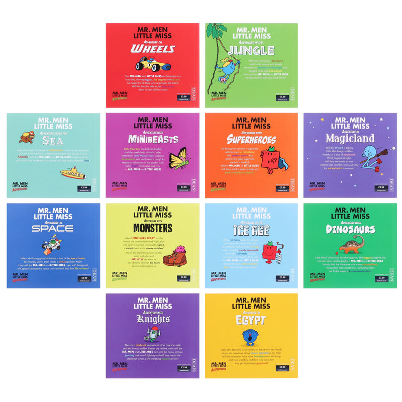 Mr. Men & Little Miss Adventures by Roger Hargreaves 12 Books Collection Box Set - Ages 3+ - Paperback 0-5 HarperCollins Publishers