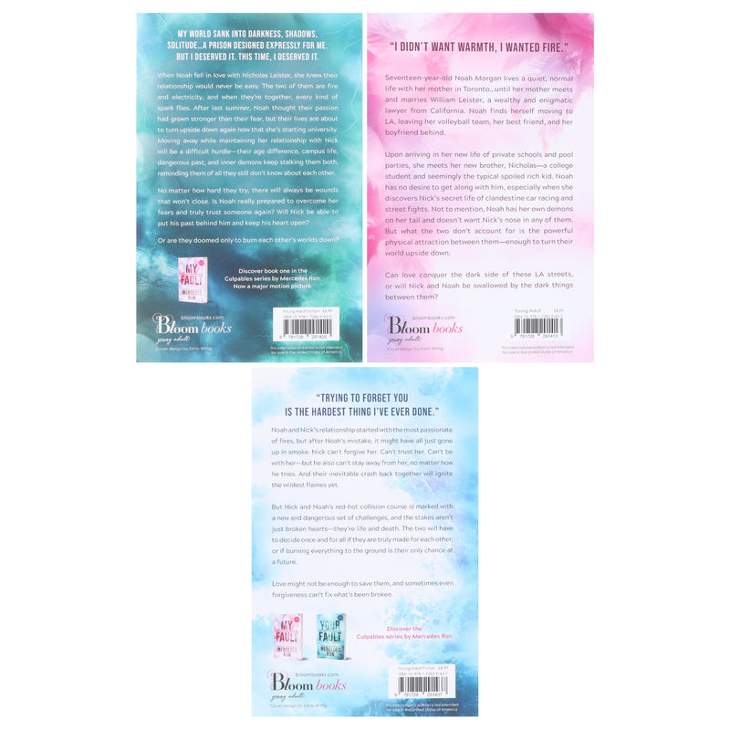 Culpable Series By Mercedes Ron 3 Books Collection Set - Ages 16-18 - Paperback Fiction Sourcebooks, Inc