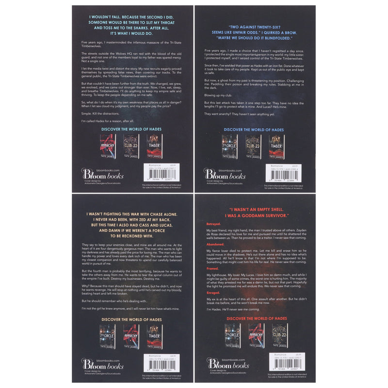 Hades Series By Tate James 4 Books Collection Set - Fiction - Paperback Fiction Sourcebooks, Inc