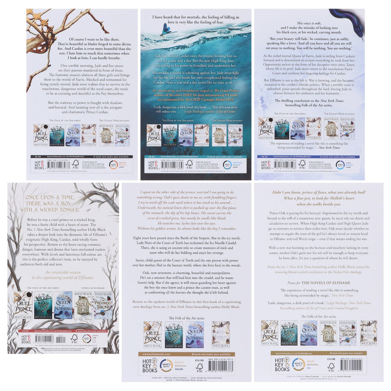 The Folk of the Air & The Stolen Heir Series by Holly Black 6 Books Collection Set - Ages 14+ - Paperback Young Adult Bonnier Books Ltd