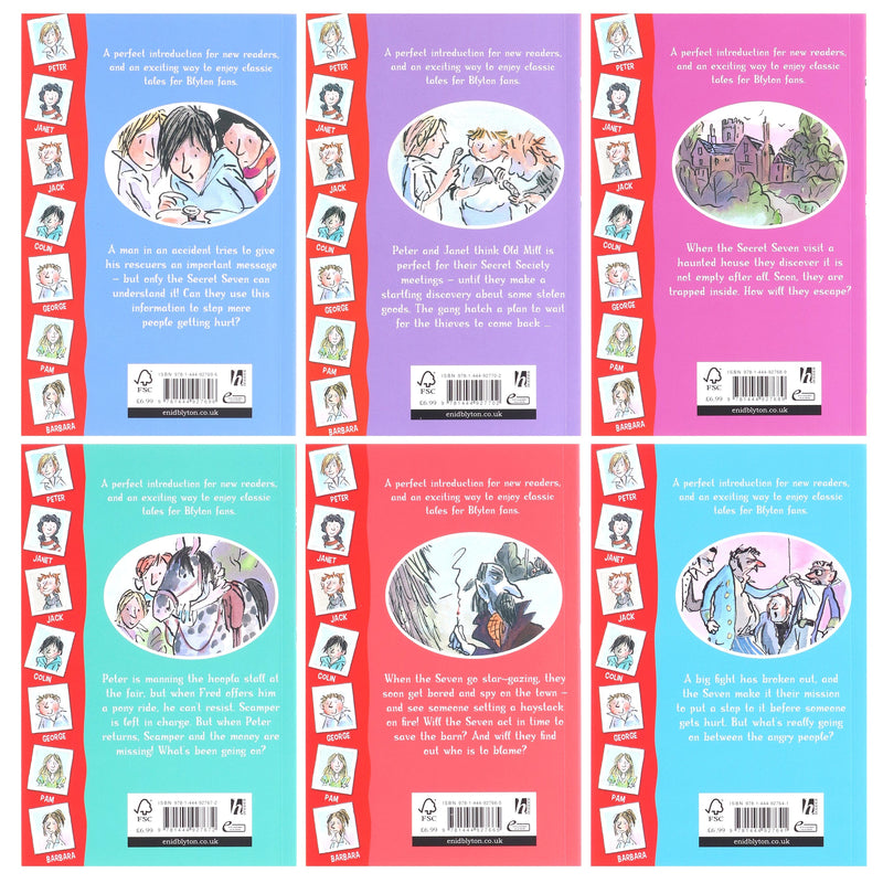 The Secret Seven Short Story Collection 6 Books Box Set By Enid Blyton - Ages 6-11 - Paperback 5-7 Hodder