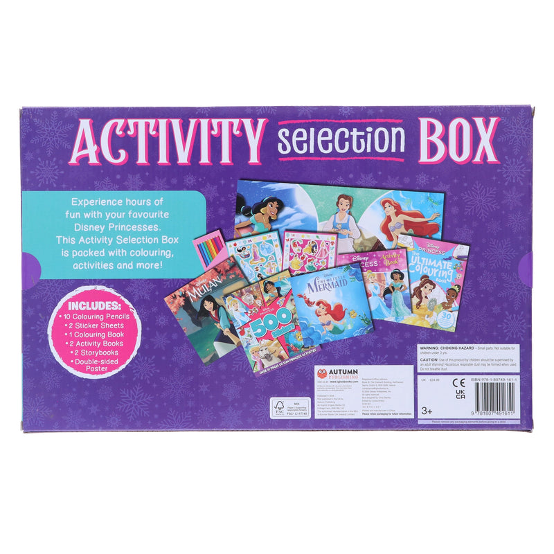 Disney Princess Activity Selection Box with over 600 Stickers - Ages 3+ - Paperback 3-5 Igloo Books