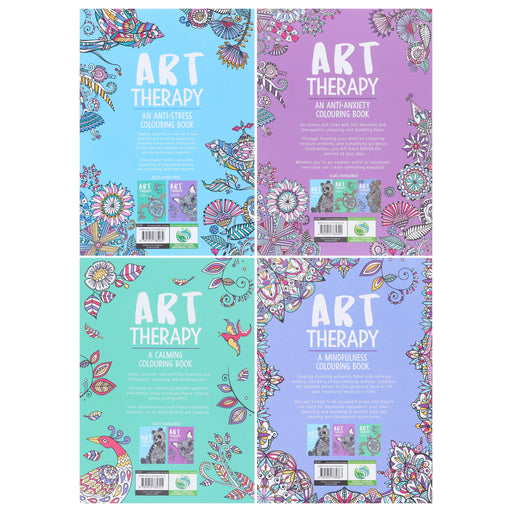 Art Therapy Colouring Series 4 Books Collection Set - Non Fiction - Paperback Non-Fiction Michael O'Mara Books Ltd