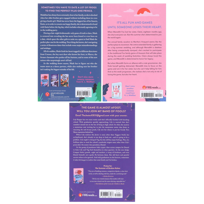 K. L. Walther Collection 3 Books Set - Fiction - Paperback Fiction Sourcebooks