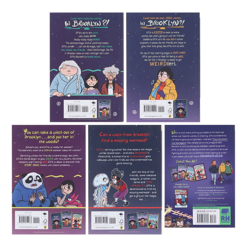 Witches of Brooklyn Graphic Novel Series by Sophie Escabasse 5 Books Collection Set - Ages 7-14 - Paperback Graphic Novels Penguin Random House