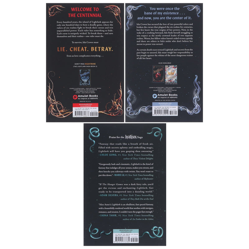 The Lightlark Series By Alex Aster 3 Books Collection Set - Ages 13+ - Hardback/Paperback Fiction Amulet Books