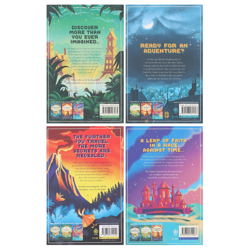 The Brightstorm Chronicles Series By Vashti Hardy 4 Books Collection Set - Ages 8-12 - Paperback 9-14 Scholastic