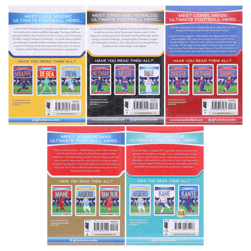 Ultimate Football Heroes Superstars By Matt & Tom Oldfield 5 Books Collection Set - Ages 6-12 - Paperback B2D DEALS Dino Books
