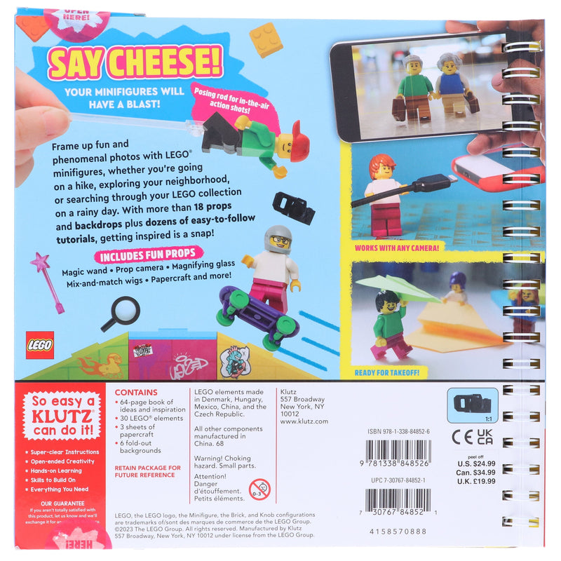LEGO Minifigure Photography: Photo Tricks For Your Bricks! - Ages 7-10 - Hardback 7-9 Klutz, Scholastic