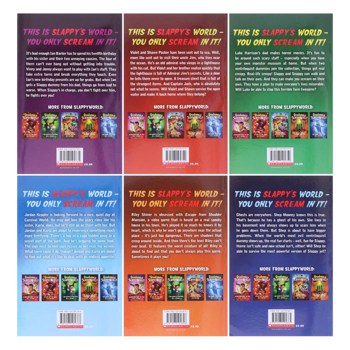 Goosebumps SlappyWorld 6 Books Collection by R. L. Stine - Ages 8-12 - Paperback 9-14 Scholastic